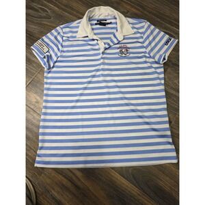 Pinehurst US Open Championship 2014 RL Golf Polo Blue White Mens Medium